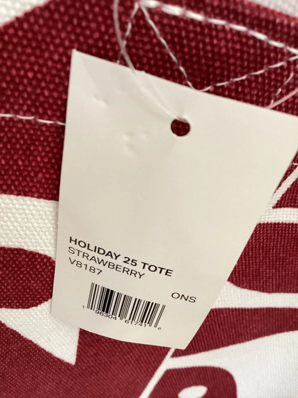 VUORI Limited Edition Holiday 2025 strawberry canvas Tote ❗️NEW❗️